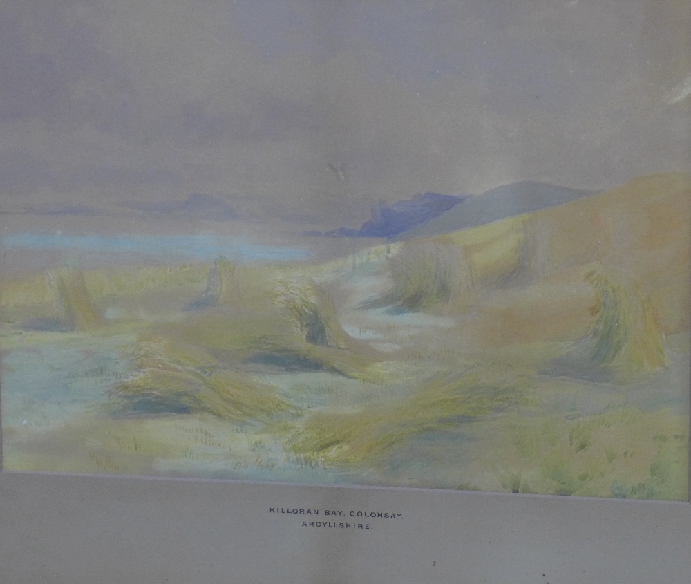 SCOTTISH SCHOOL, group of four watercolours of Colonsay to include Loch Faad, Killoran Bay from - Image 3 of 5