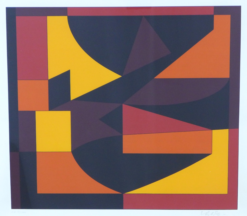 VICTOR VASARELY (1904-1997) ABSTRACT SCREENPRINT, pencil signature and numberted E.A IX / XVII, fra