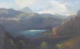 Attributed to REV. JOHN THOMSON OF DUDDINGSTON H.R.S. (SCOTTISH 1778-1840) Untitled Highland Loch