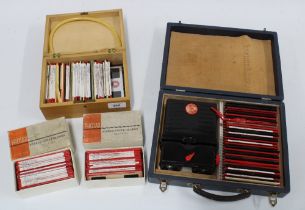 Vintage Stereolist viewer together with a quantity of slides, mainly of Edinburgh and Berlin