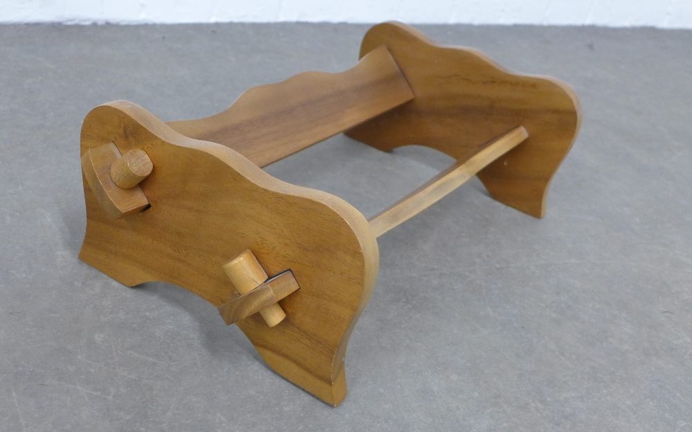 Mid century walnut book trough, 50 x 27cm. - Image 2 of 2