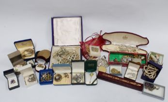 A quantity of vintage and later costume jewellery (a mixed lot)