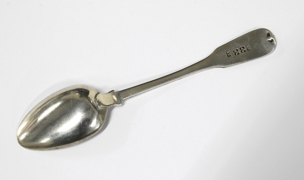 Rare Scottish provincial silver teaspoon, fiddle pattern, by Robert Robertson of Cupar, c1825, - Image 2 of 3