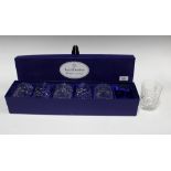 Boxed set of six Edinburgh Crystal whisky tumblers (6)