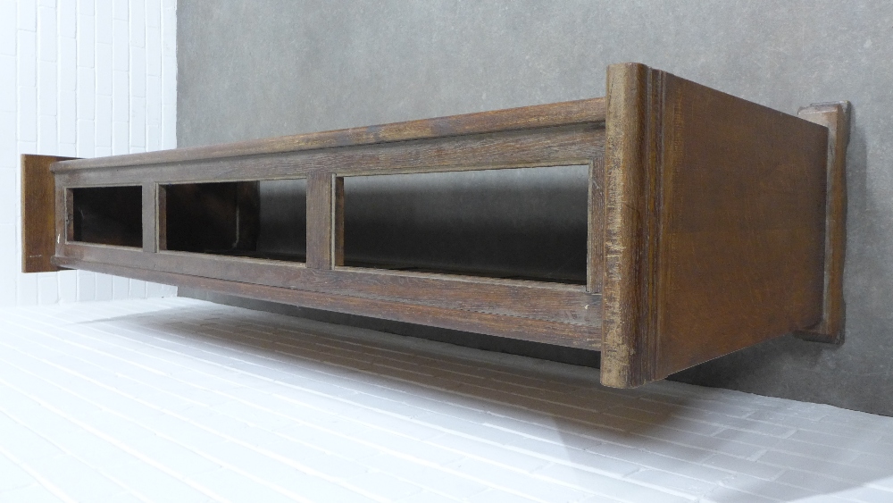 WITHDRAWN Late 19th / early 20th century oak radiator cover, six panels (one with a cut out) 222 x - Image 3 of 3