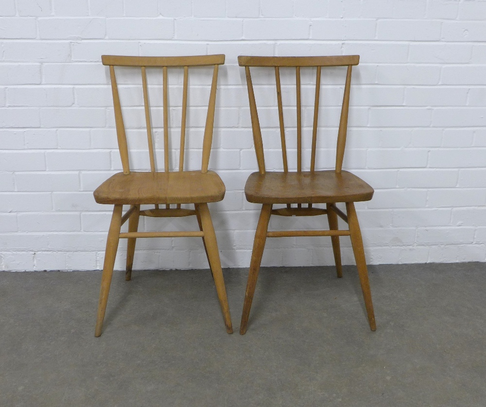Pair of Ercol blonde elm stick back chairs, 39 x 79 x 33cm. (2) - Image 2 of 4