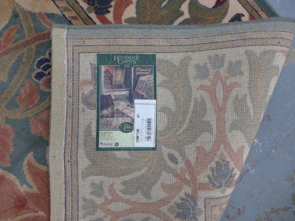 Large floral pattern wool rug, 360 x 274cm. - Image 5 of 5