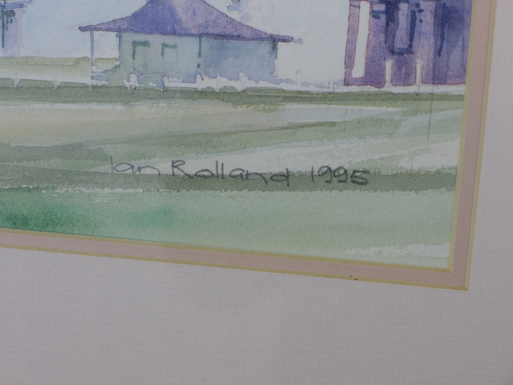 IAN ROLLAND - THE R&A ST ANDREWS, signed watercolour, framed under glass, 46 x 32cm - Image 3 of 3