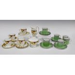Royal Doulton part teaset and a set of six Crown China coffee cans and saucers (24)