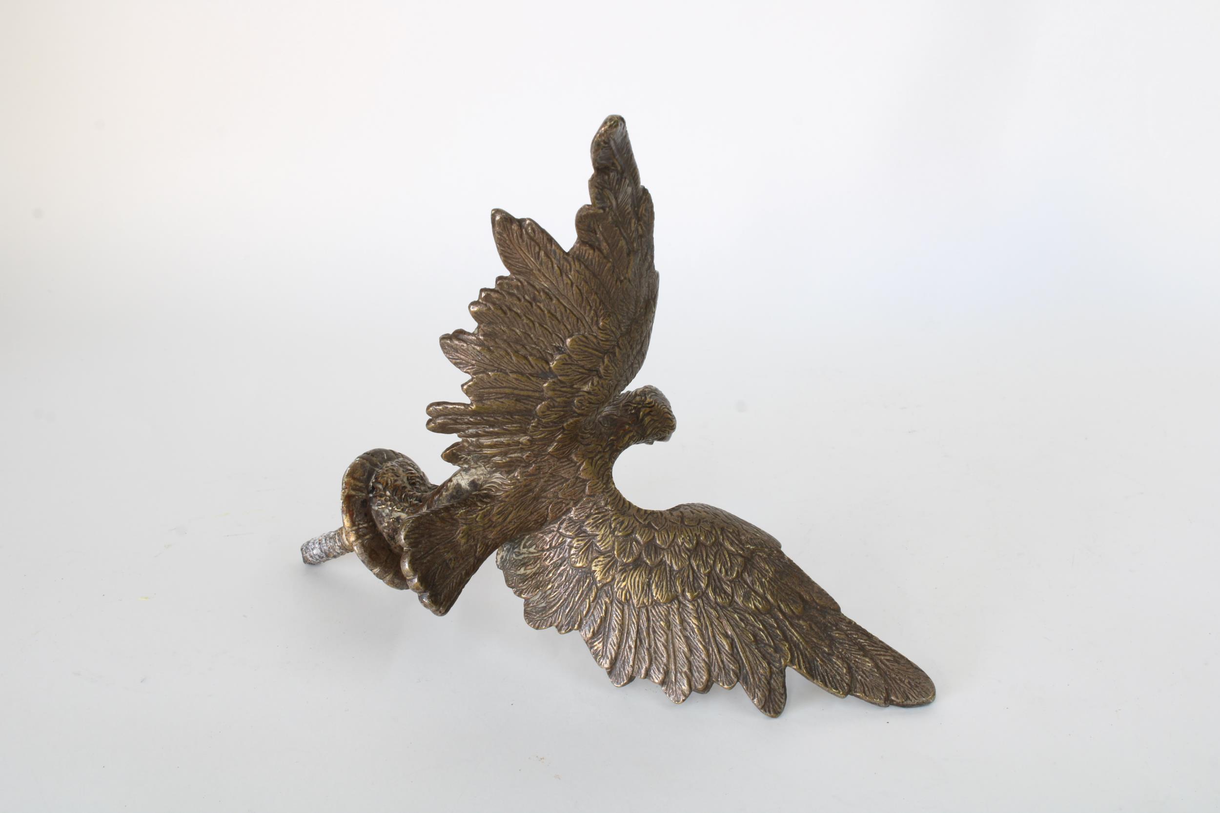 Ormolu eagle with threaded base, wingspan 17cm - Image 2 of 2