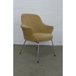 Knoll Saarinen / Eames style armchair on chrome legs, 74 x 84 x 45cm.