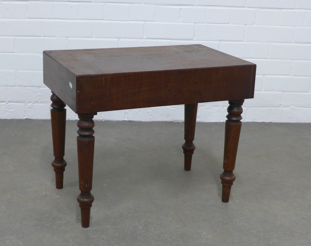 19th century mahogany bidet, 56 x 46 x 36cm.