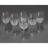 John Rocha for Waterford, set of six Voya red wine glasses, boxed (6)