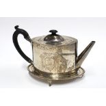 Georgian silver teapot and stand, Edinburgh 1791 (2)