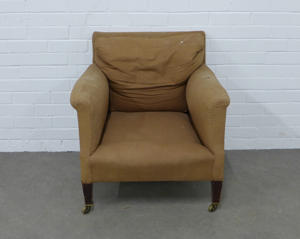 Howard & Sons Country house armchair, rear leg stamped HOWARD & SONS LTD, BERNERS ST 7 numbered - Image 2 of 5