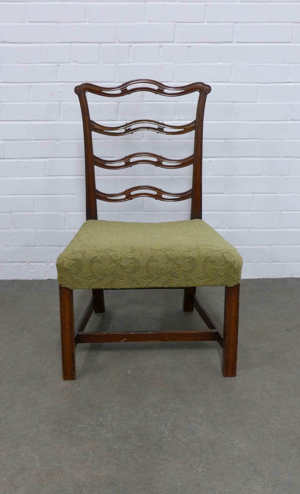 19th century mahogany ladderback side chair, 55 x 87 x 48cm. - Image 2 of 2