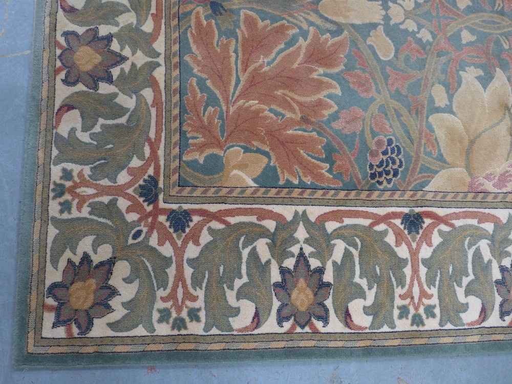 Large floral pattern wool rug, 360 x 274cm. - Image 3 of 5