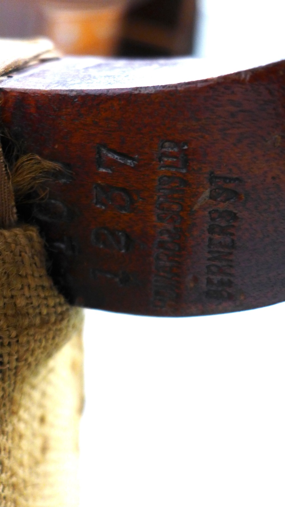 Howard & Sons Country house armchair, rear leg stamped HOWARD & SONS LTD, BERNERS ST 7 numbered - Image 4 of 5
