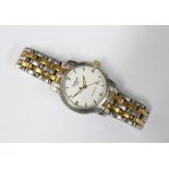 Ladies Tissot 1853 automatic wrist watch the watch with hour baton markers and date aperture, on a