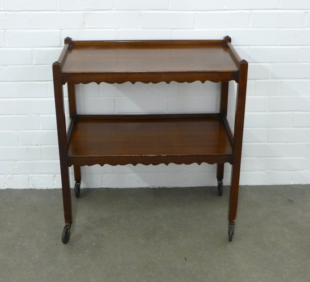 Mahogany two tier trolley table, 69 x 74 x 38cm. - Image 2 of 3
