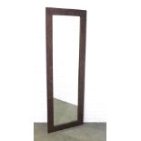 Contemporary wall leaning floor mirror, 69 x 202cm.