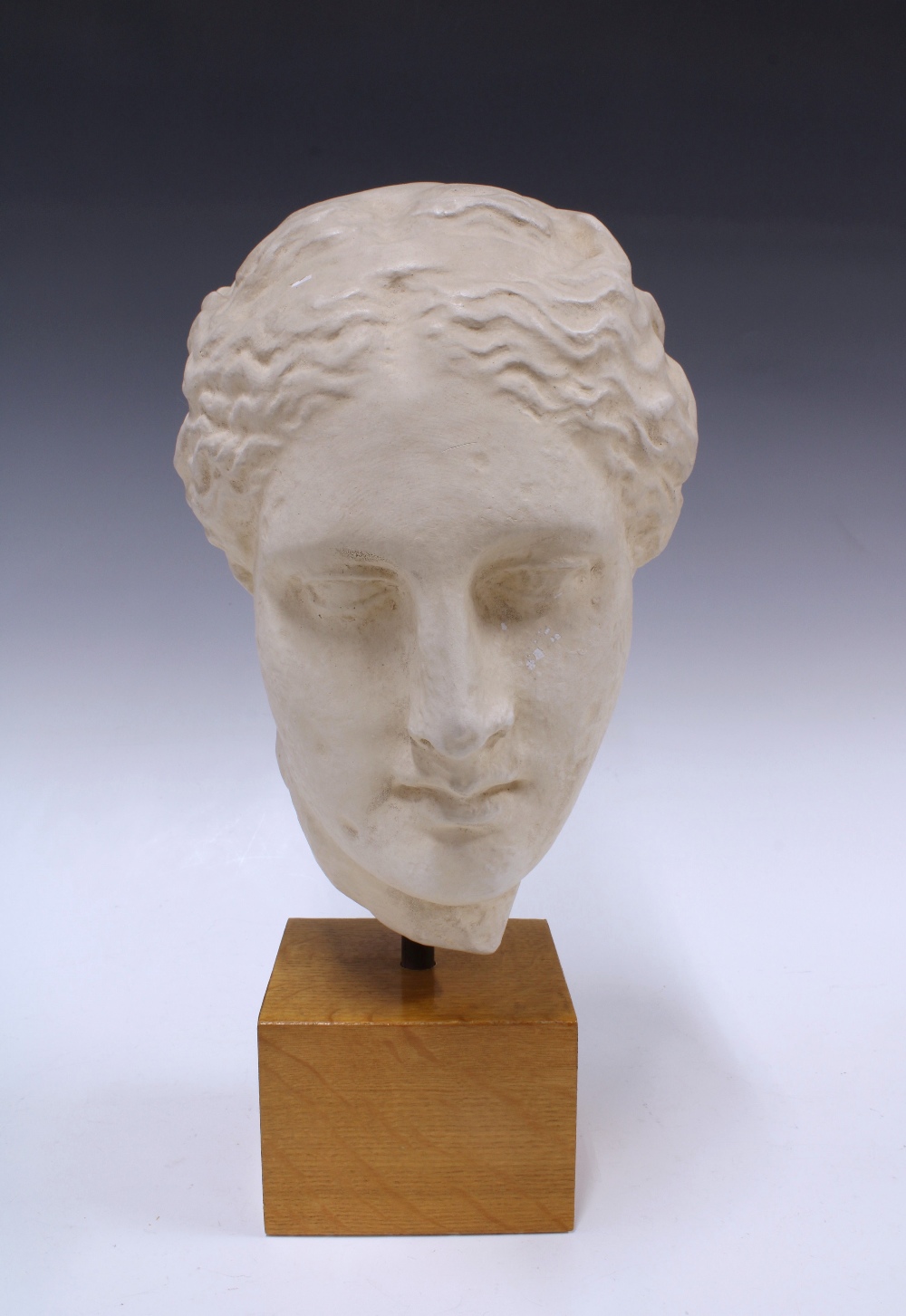 Head of classical Greek Goddess Hygeia, after Scopas's (395-350 BC) sculpture in the