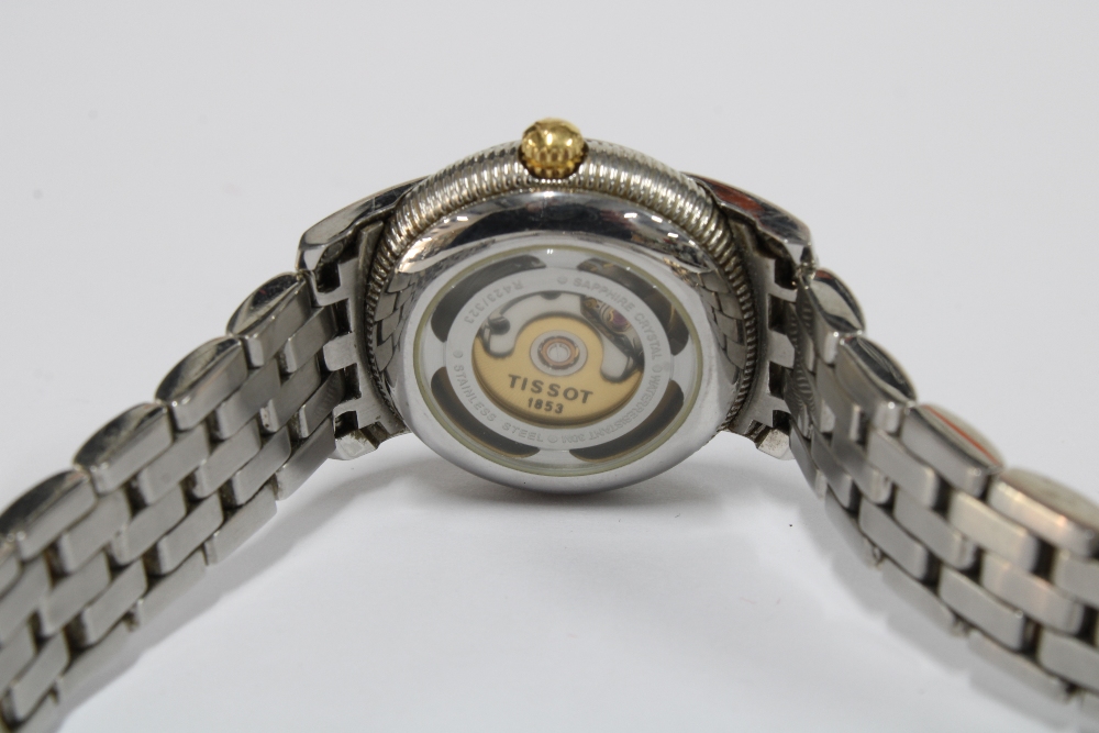 Ladies Tissot 1853 automatic wrist watch the watch with hour baton markers and date aperture, on a - Image 2 of 2