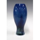 Caithness blue and green art glass vase, 27cm