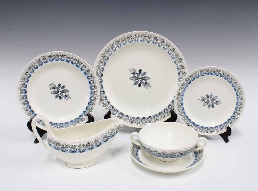 Eric Ravilious (British 1903-1942) for Wedgwood, a 'Persephone' pattern dinner service with tureens,