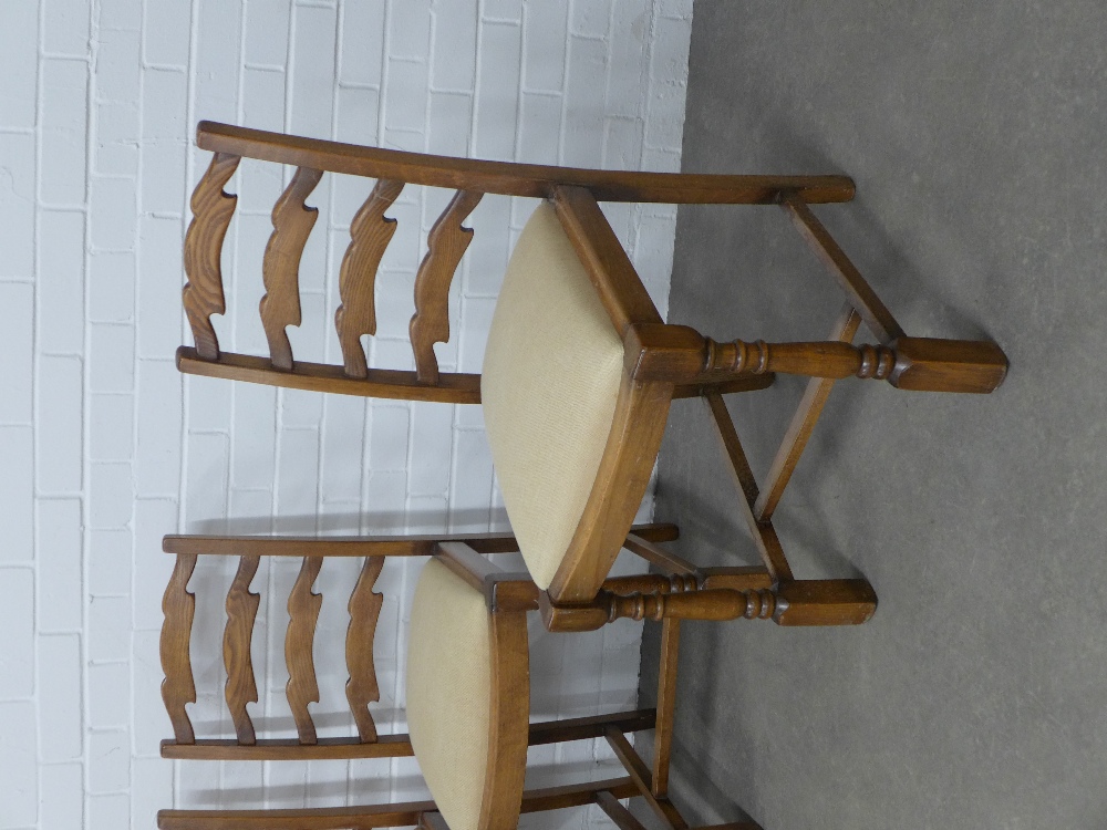 Set of four elm ladderback chairs, 46 x 87 x 41cm. (4) - Image 2 of 2