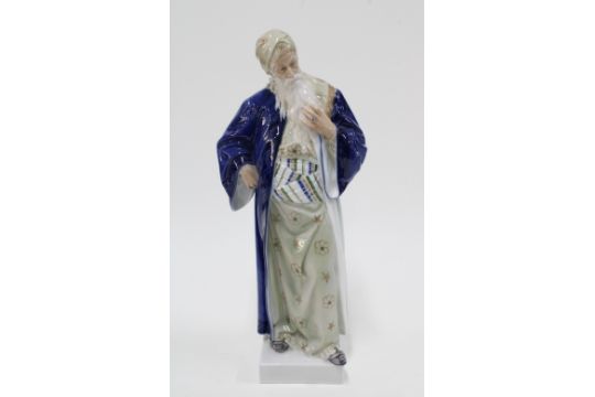 Royal Copenhagen porcelain figure 'Nathan The Wise', model number 1413, designed by Adolf Jahn, 16 x - Image 1 of 3