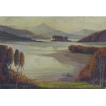 Attributed to GEORGE CUNNINGHAM STEVENSON (SCOTTISH fl. 1919 - 1957) untitled landscape oil on
