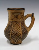 South American pottery jug, 18 x 21cm.
