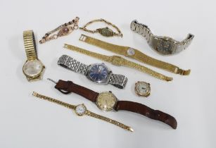 Collection of vintage and later, ladies and gents wrist watches