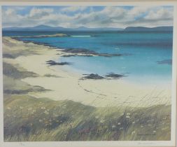 JIM NICHOLSON (Scottish, 1924 - 1996) Ltd Ed 67/850, pencil signed print, framed under glass, 50 x
