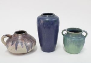 UPCHURCH POTTERY to include a high shouldered vase, twin handled pot and another with a single