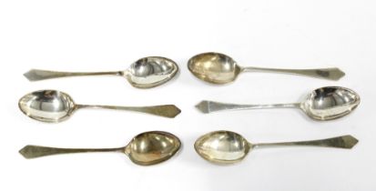 Set of six silver teaspoons, Edinburgh 1958 (6)