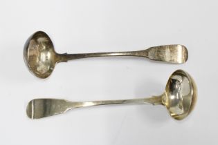 A pair of Georgian Scottish silver toddy ladles, Edinburgh 1825 (2) 15cm