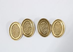 9ct gold cufflinks, Birmingham 1932