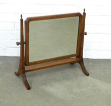 Oak dressing table mirror, 56 x 44cm.