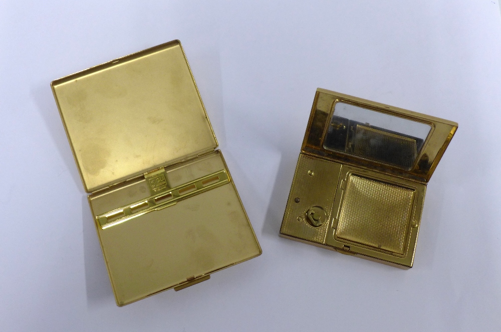 Melissa vintage powder compact and a Kigu cigarette case (2) - Image 2 of 2
