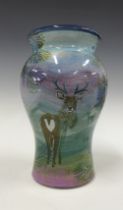 Tain Pottery baluster vase, 14 x 25cm.