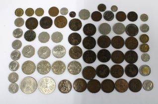 Collection of coins to include pre decimal, commemorative and world coins, etc (a lot)