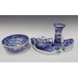 Spode blue and white Italian pattern tables wares, and others, etc (7)