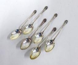 Set of six Victorian silver teaspoons, Birmingham 1894 (6)