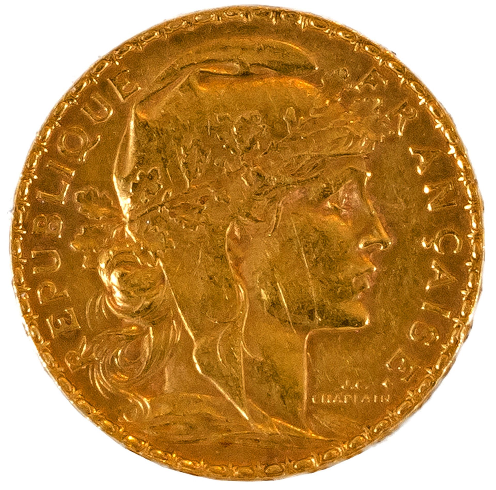 FRANKREICH | 1912 | 20 Francs-Münze (Gold) - Bild 3 aus 3