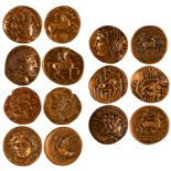 Konvolut von 7 Medaillen der Monnaie de Paris (Staatliche Münzprägeanstalt, Frankreich) | 20. Jh.