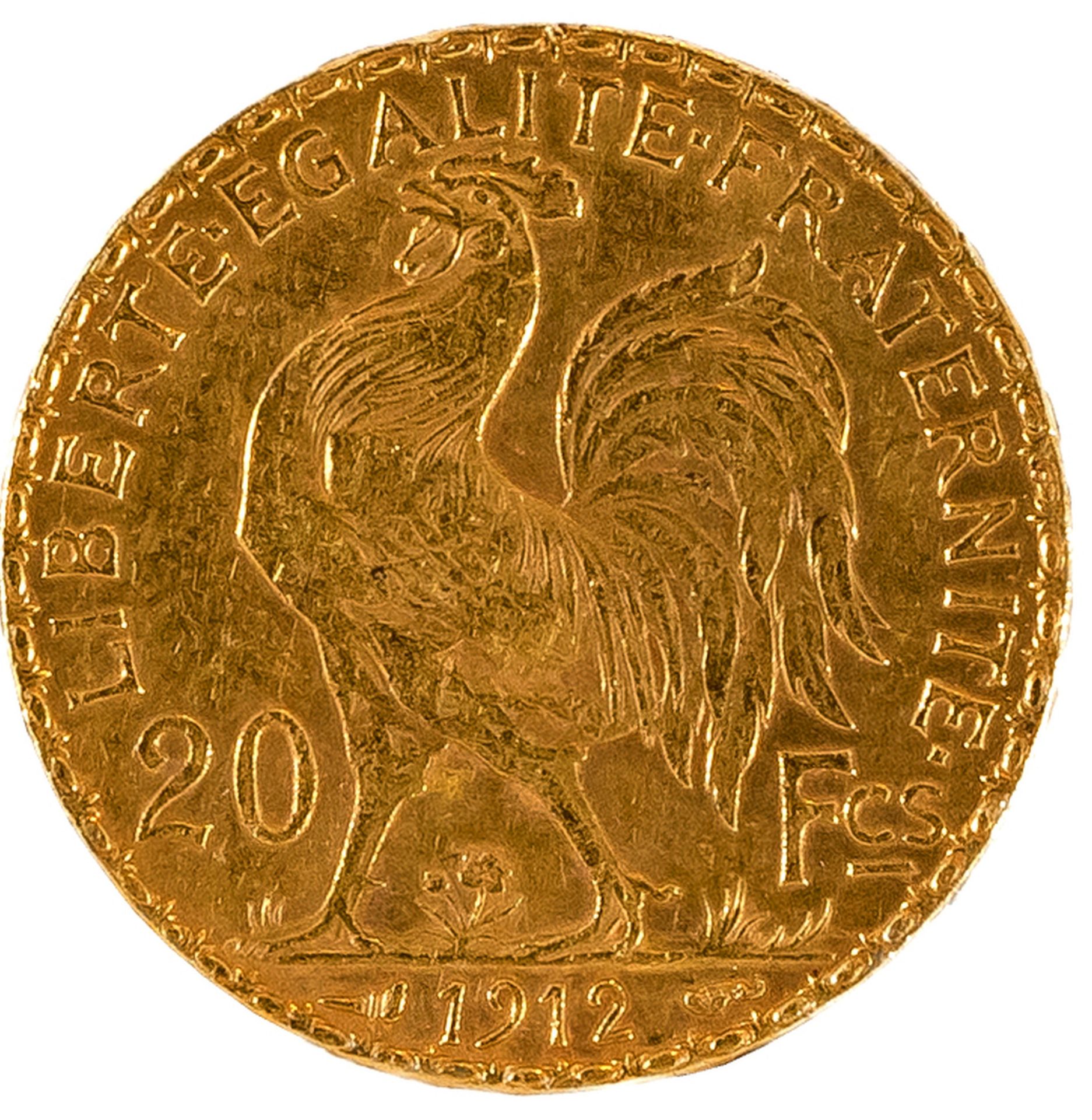 FRANKREICH | 1912 | 20 Francs-Münze (Gold) - Bild 2 aus 3