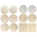 Meissen, Porzellan-Manufaktur | Konvolut von 5 Porzellan-Medaillen