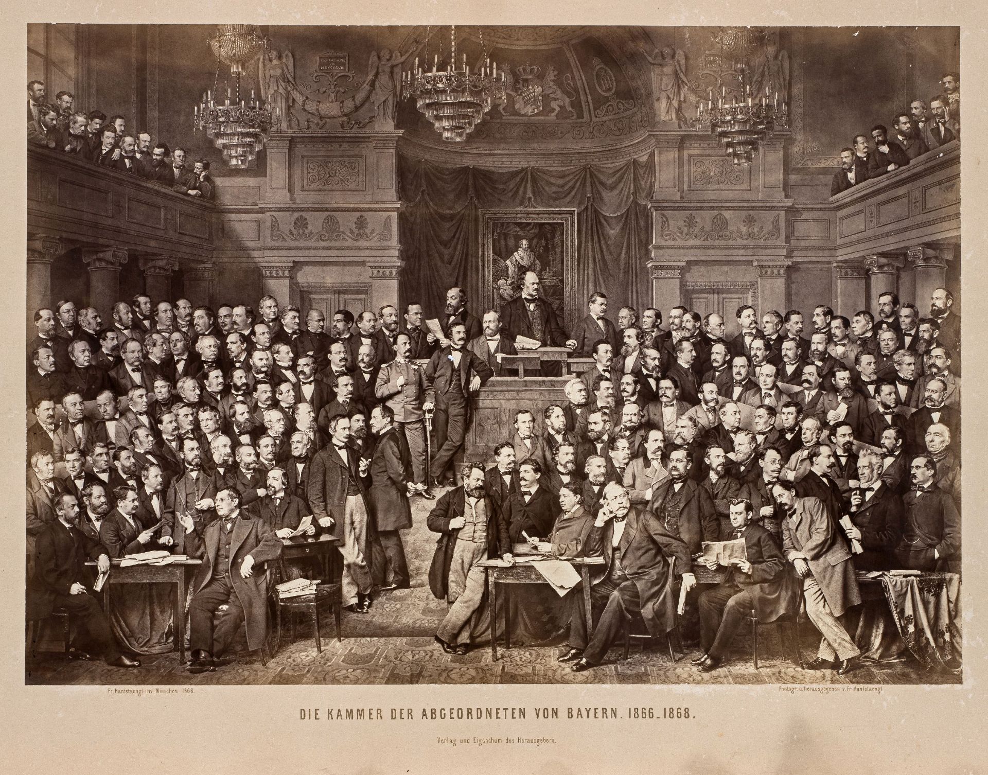 FOTOGRAFIE | Die Kammer der Abgeordneten des bayerischen Landtags von 1866 bis 1868